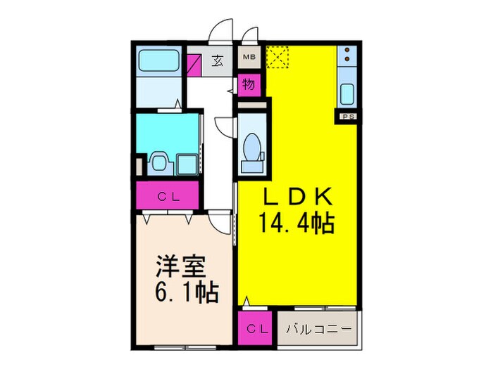 ハーモニー安満の物件間取画像