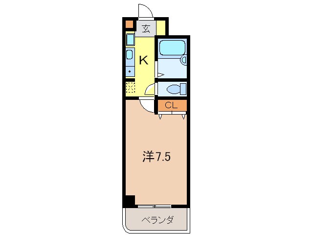 オ－ド夙川の物件間取画像