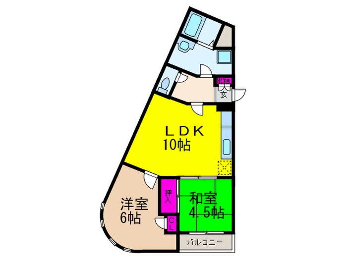 ブライトン高槻の物件間取画像