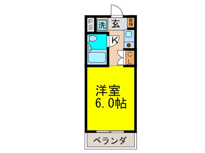 カルムWESTの物件間取画像