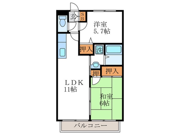 BELL ROAD matsuoの物件間取画像