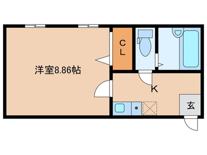 ハウス梅ヶ香の物件間取画像