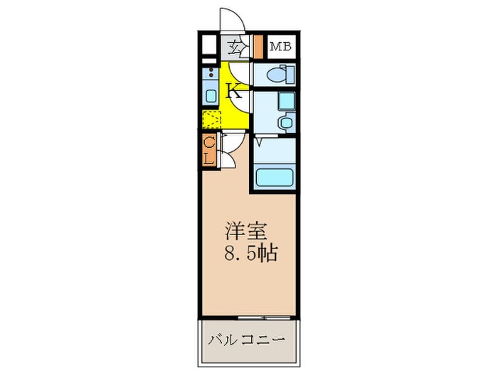 ア－バンフラッツ新大阪Ⅱの物件間取画像