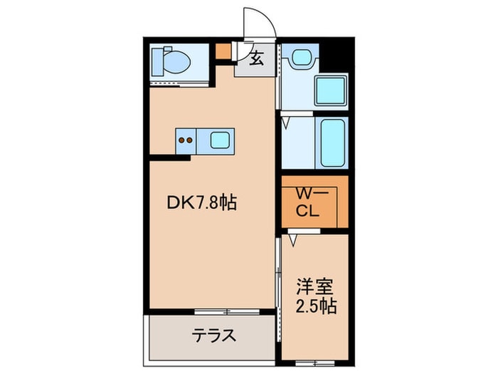 リアコート石橋Ⅲの物件間取画像