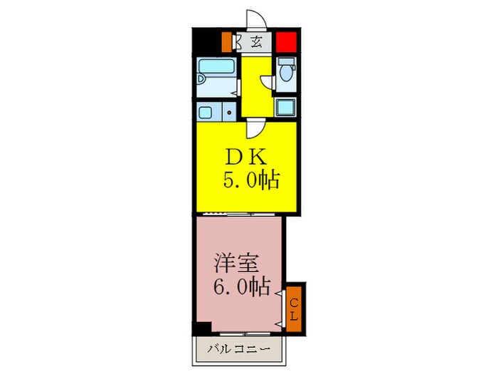 サウスフラットの物件間取画像