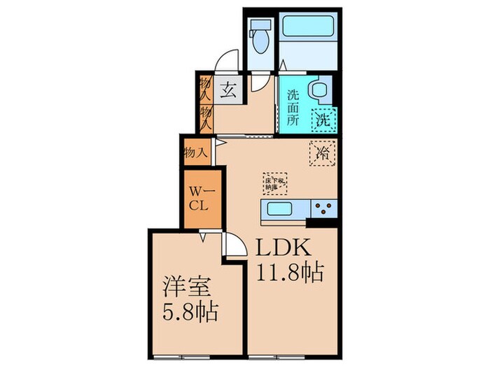 仮）D-ROOM宇治市宇治若森の物件間取画像