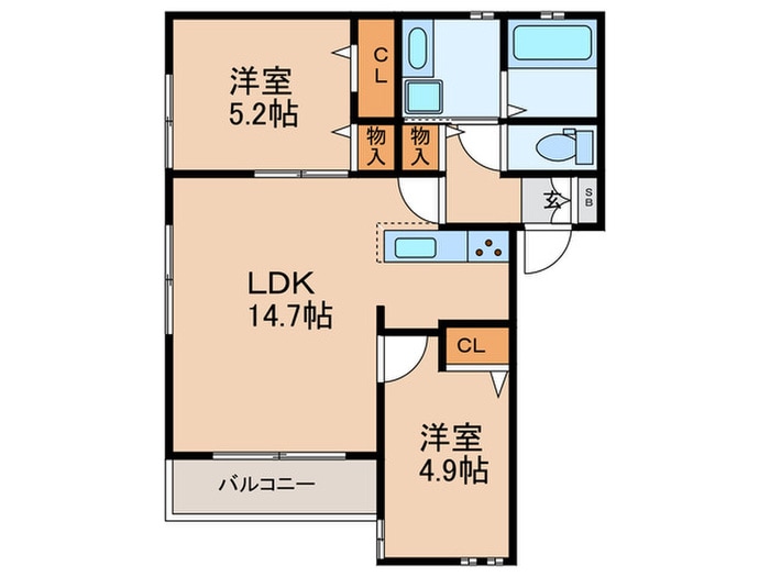 仮)東淀川区豊里３丁目ハイツの物件間取画像