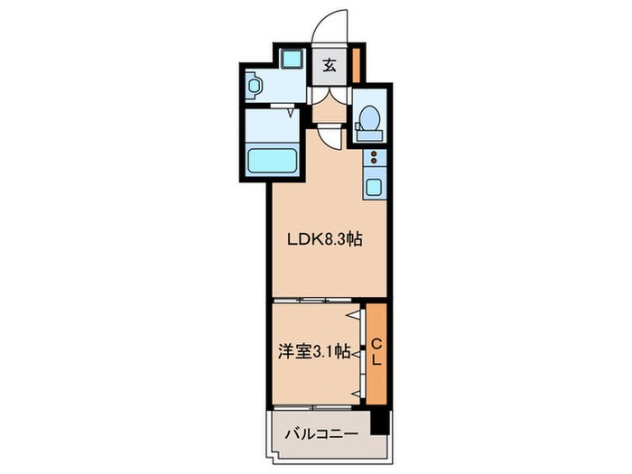 ミラージュパレス都島本通の物件間取画像