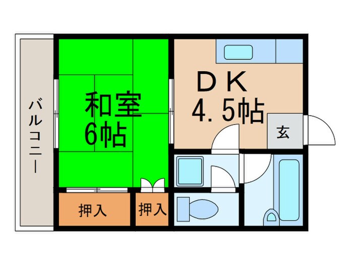 タムラクリーンハイツの物件間取画像