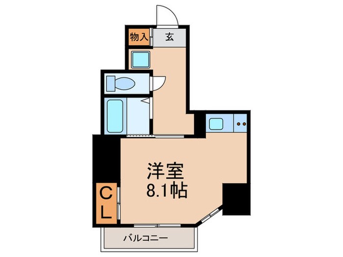 ル・パルトネール梅田北（505）の物件間取画像