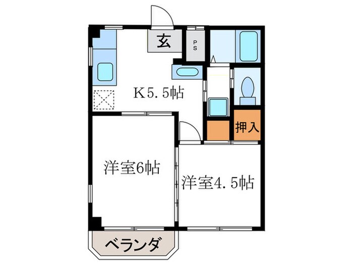 グリーンハウスの物件間取画像