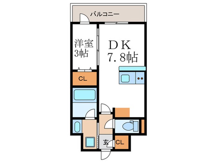 仮)ベラジオ雅び西大路七条(206)の物件間取画像