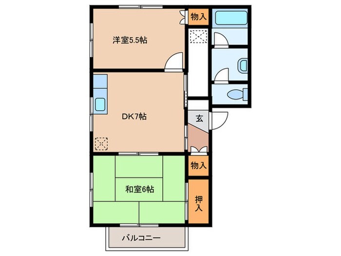 ファミール千代ヶ丘の物件間取画像