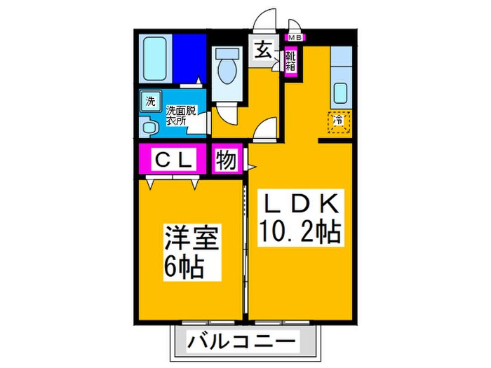 プチグリーンの物件間取画像