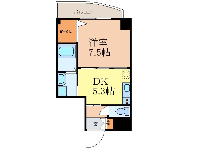 ブル－ム江坂の物件間取画像