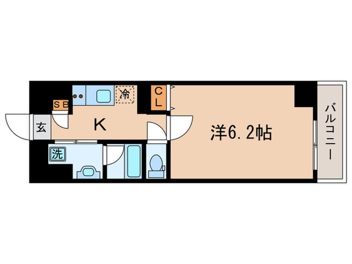 アスヴェル京都西七条(505)の物件間取画像