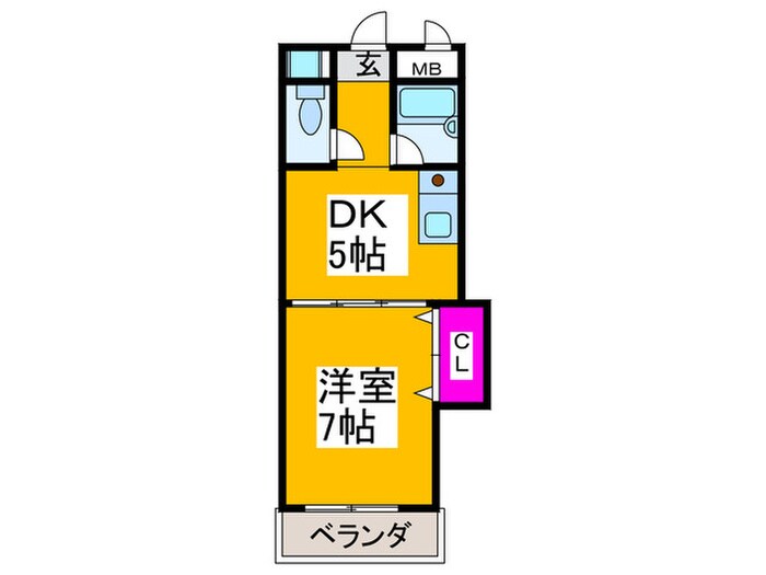 ハイツヴァレイ中百舌鳥の物件間取画像