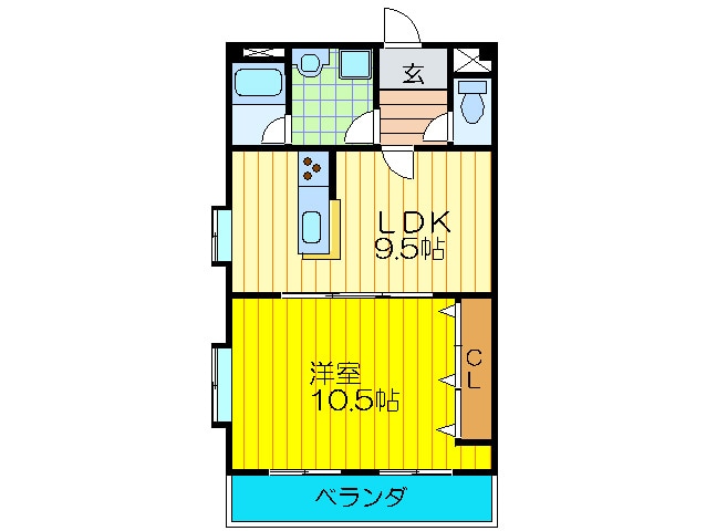 マジェスティク２１の物件間取画像