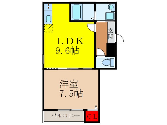 ハイム天神Ⅰの物件間取画像