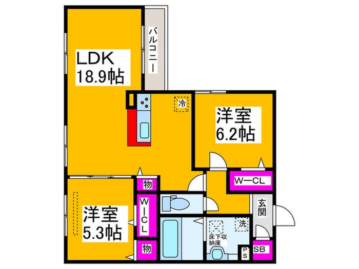 Ｍａｉｓｏｎ　Ｇｒａｎｄｅｕｒの物件間取画像