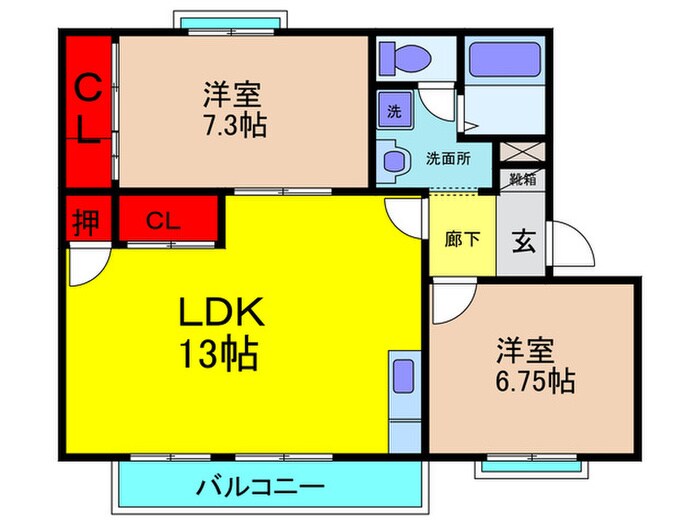 サンジョルジュの物件間取画像