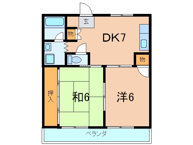 ハイム下村の物件間取画像