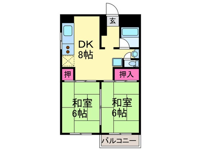 永田マンションの物件間取画像