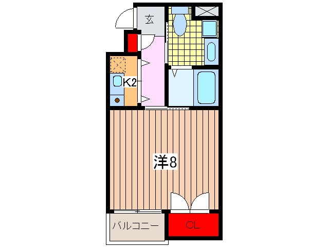 ラ・スタジオ石ケ辻の物件間取画像