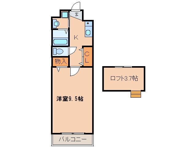 エスポワールの物件間取画像