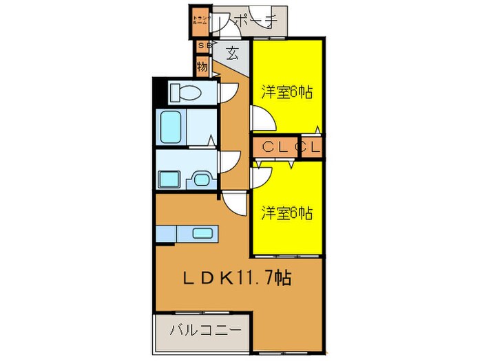 サンパティ－ク未来の物件間取画像