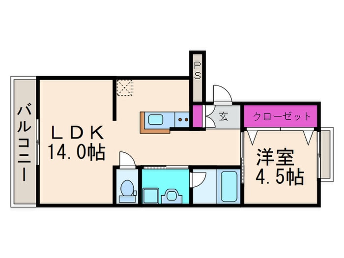 マンション東岡の物件間取画像