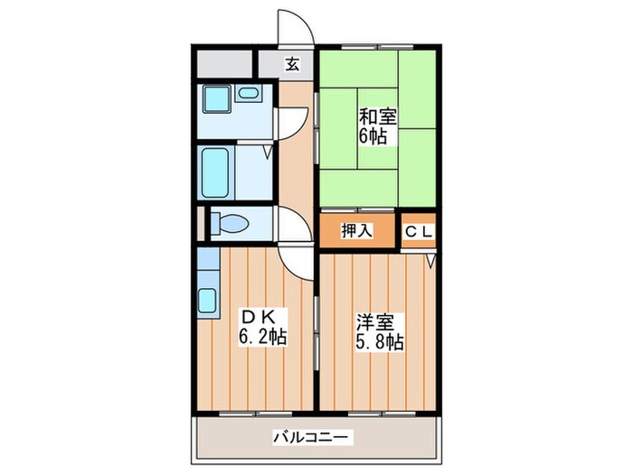 Ｍﾌﾟﾗｻﾞ楠根　参番館の物件間取画像