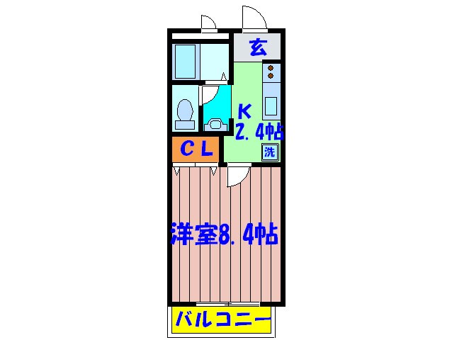 エントピア西堤Ｃ棟の物件間取画像