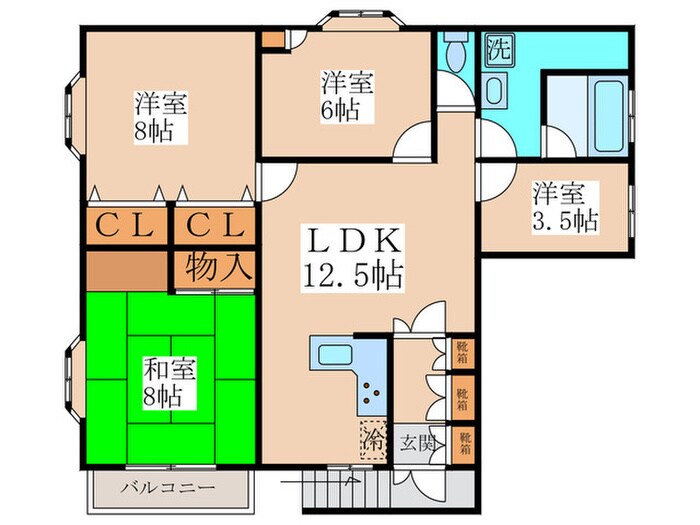 ナチュラハウスCoconaの物件間取画像