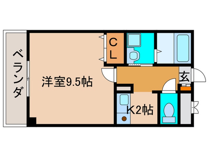 コンフォータブル川西の物件間取画像