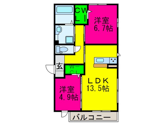 ベルソナーレの物件間取画像