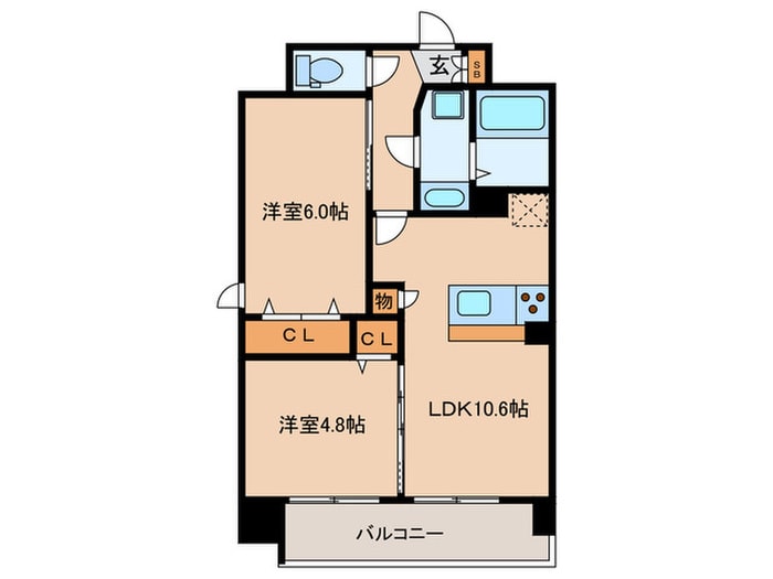 プライムコートの物件間取画像