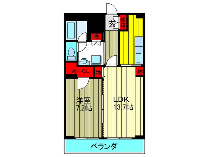 ア－バンエ－ス守口パルの物件間取画像