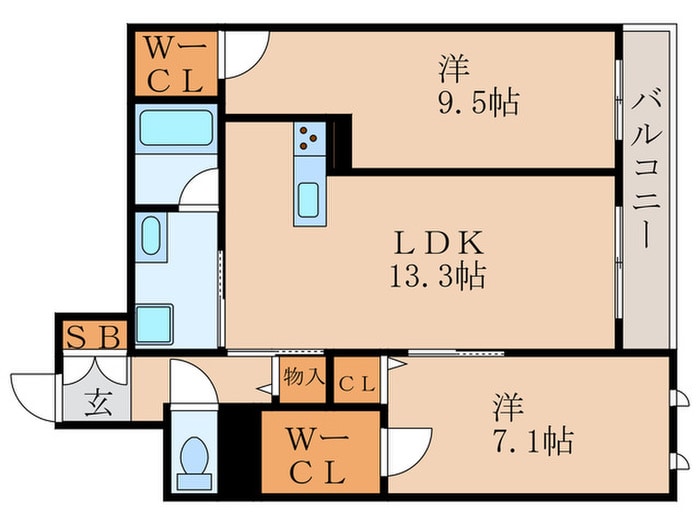 仮)シャンデブラン桂の物件間取画像