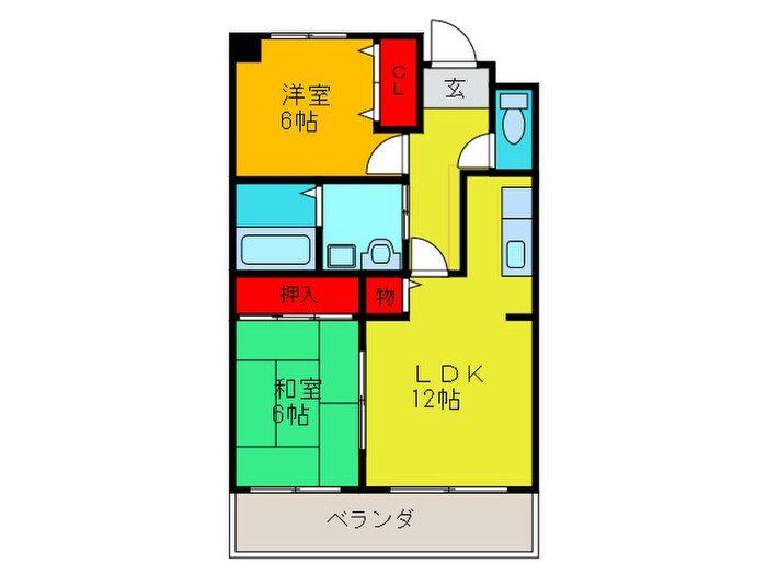 生野プラザの物件間取画像