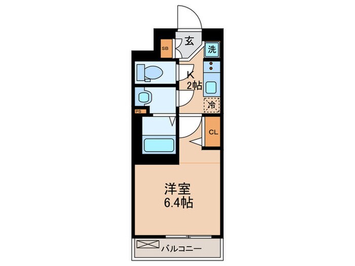 ﾌｧｽﾃｰﾄ京都ｽﾃｰｼｮﾝｳｫｽﾞ（４０５）の物件間取画像