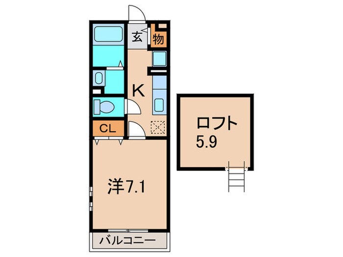 カンタ－ビレの物件間取画像