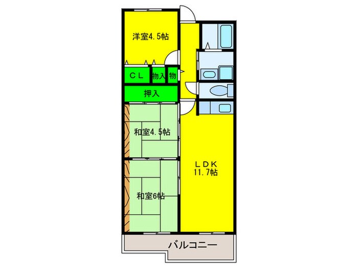 パン・リーヴルの物件間取画像