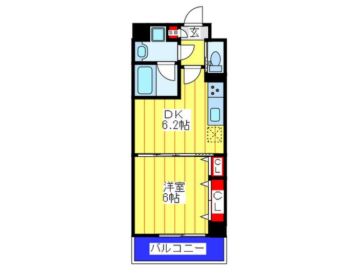 Vert soleil真田山の物件間取画像