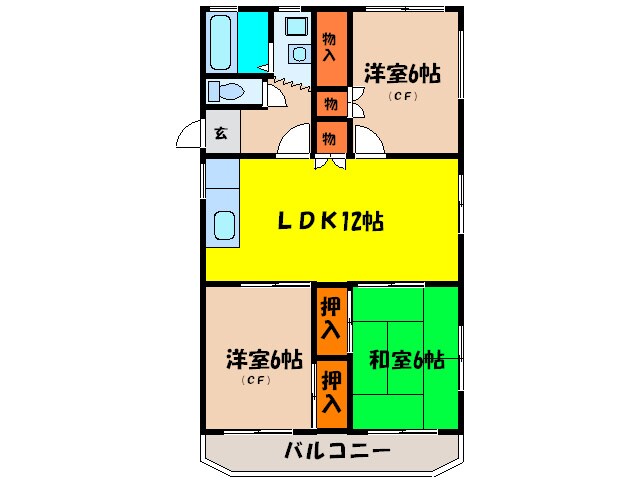 物件間取画像