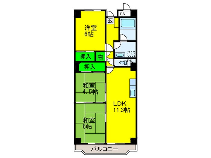 シャルマン徳川の物件間取画像