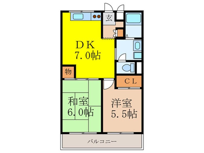 サニーサイド新大阪の物件間取画像