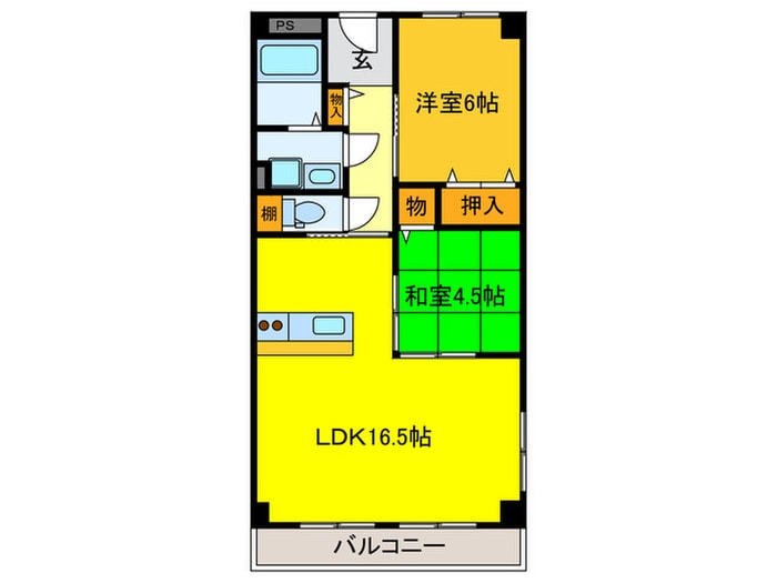 第５コ－ポ平野の物件間取画像