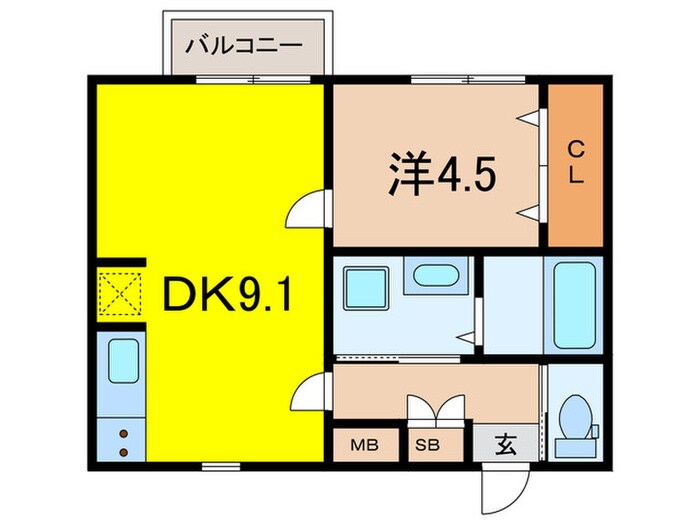 ヒルサイド山手の物件間取画像