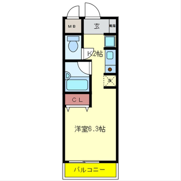 シュプレーム堺の物件間取画像